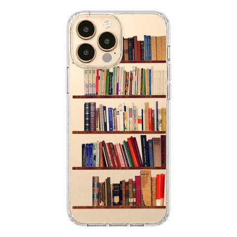 Book Lover's Clear Phone Case shown on iPhone 13 Pro Max