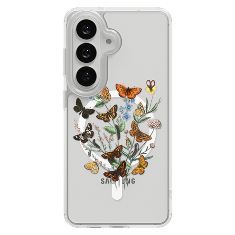 Botany Butterfly Clear Phone Case on Galaxy S26 Clear MagSafe case
