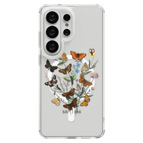 Botany Butterfly Clear Phone Case on Galaxy S26 Ultra Clear MagSafe case
