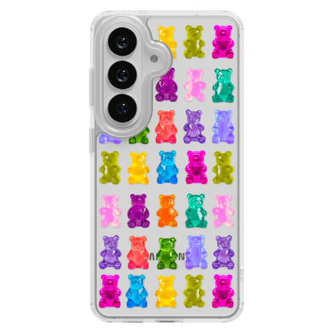 Colorful Gummy Bear Print Phone Case For iPhone 17 Air 16e 15 14 13 Pro Max Mini 7 8 SE Galaxy S26 S25 Aesthetic Design