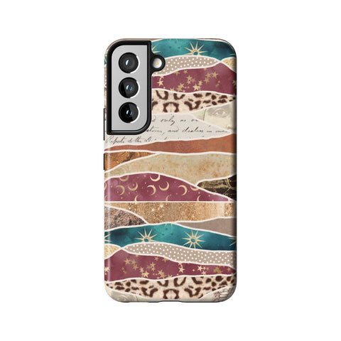 Boho Abstract Tough Phone Case for Galaxy S22