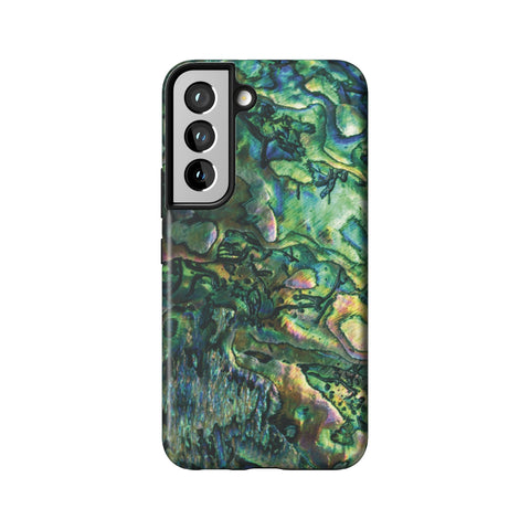 Green Abalone Shell Tough Phone Case for Galaxy S22