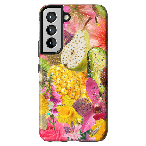 Tropical Fruit Floral Tough Phone Case for Galaxy S22