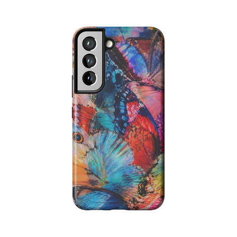 Colorful Butterfly Moth Wings Tough Phone Case for Galaxy S22