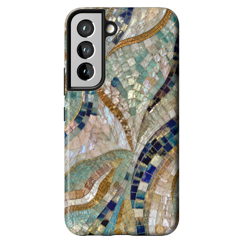 Sea Goddess Mosaic Print Tough Phone Case for Galaxy S22