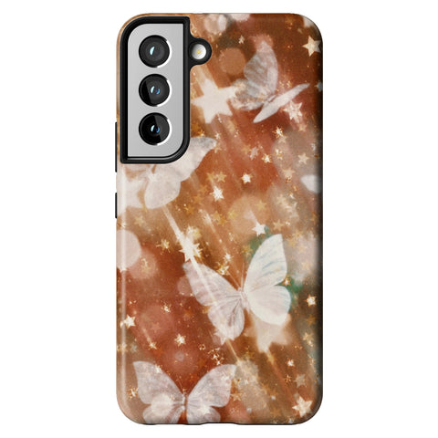 Terracotta Butterfly Tough Phone Case for Galaxy S22