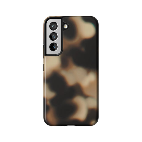 Creamy Tortoise Shell Tough Phone Case for Galaxy S22
