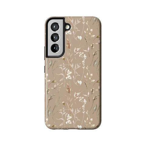Boho Floral Tough Phone Case for Galaxy S22