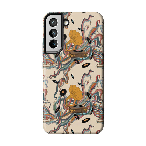 Art Nouveau Vinyl Record Player Tough Phone Case for Galaxy S22 Plus