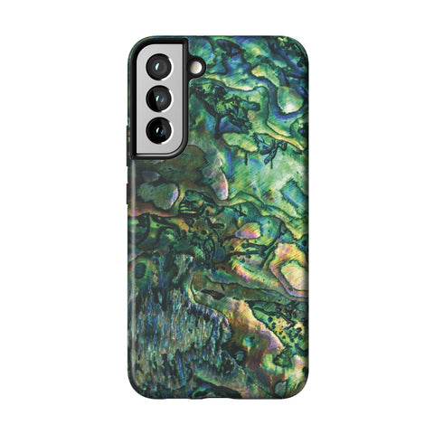 Green Abalone Shell Tough Phone Case for Galaxy S22 Plus