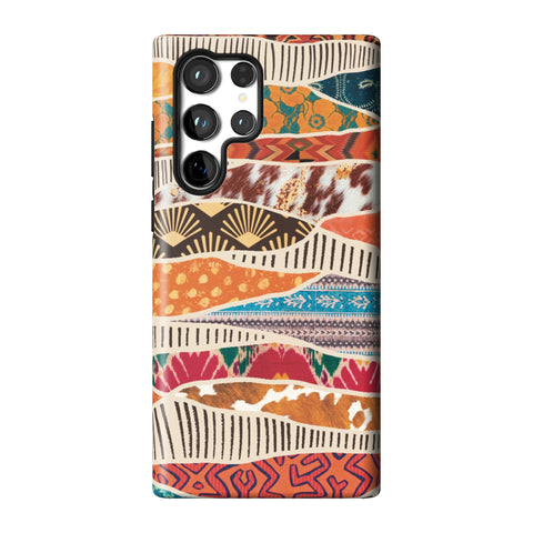 Abstract Southwestern Prints Tough Phone Case for Galaxy S22 Ultra