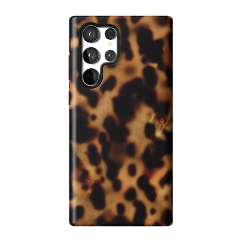 Grunge Tortoise Shell Print Tough Phone Case for Galaxy S22 Ultra
