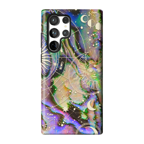 Abalone Zodiac Tough Phone Case for Galaxy S22 Ultra