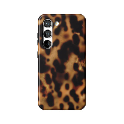 Grunge Tortoise Shell Print Tough Phone Case for Galaxy S23