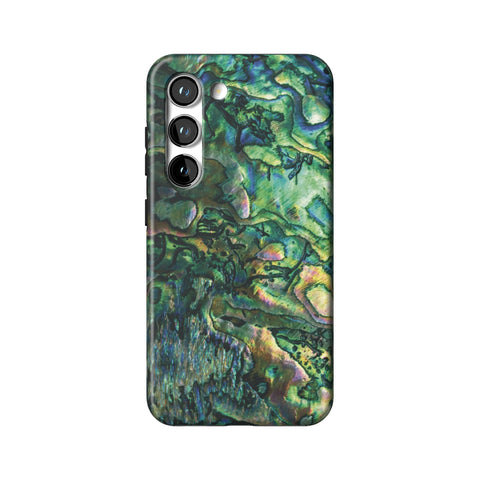 Green Abalone Shell Tough Phone Case for Galaxy S23