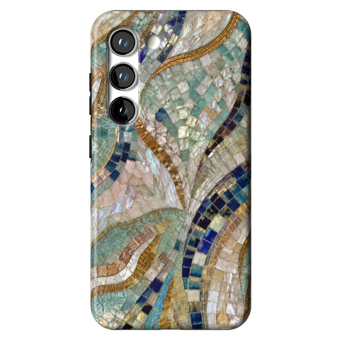 Sea Goddess Mosaic Print Tough Phone Case for Galaxy S23