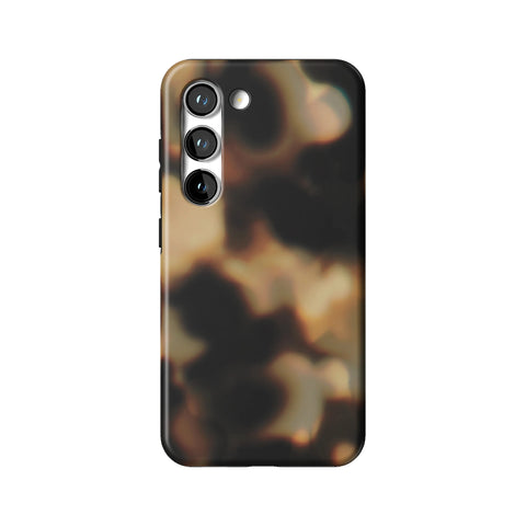 Layered Tortoise Shell Tough Phone Case for Galaxy S23