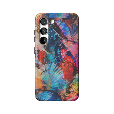 Colorful Butterfly Moth Wings Tough Phone Case for Galaxy S23