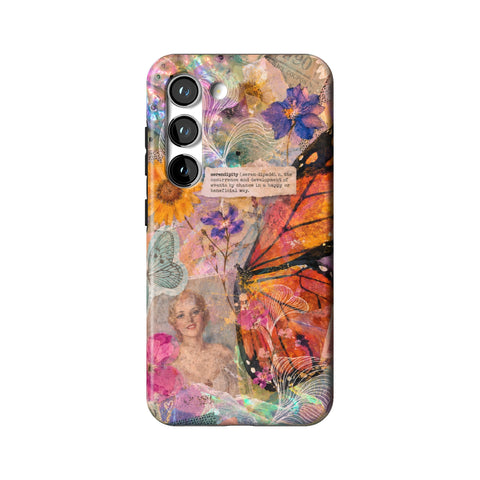 Monarch Collage Tough Phone Case for Galaxy S23