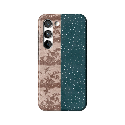 Lace & Tiny Dots Split Tough Phone Case for Galaxy S23