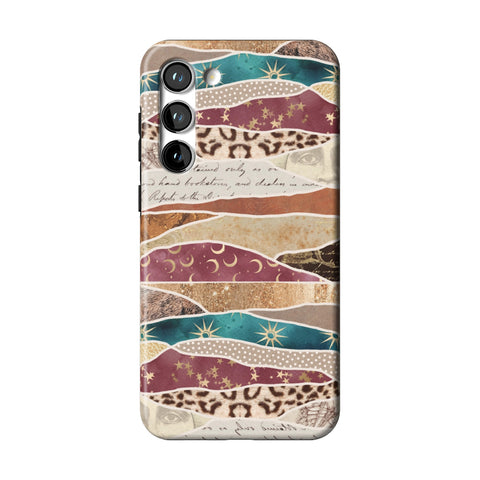 Boho Abstract Tough Phone Case for Galaxy S23 Plus