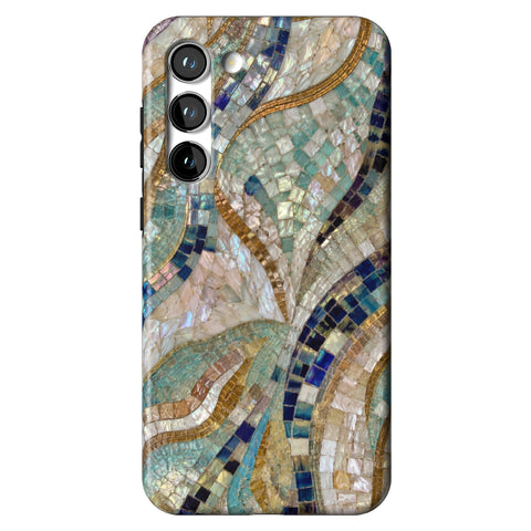 Sea Goddess Mosaic Print Tough Phone Case for Galaxy S23 Plus