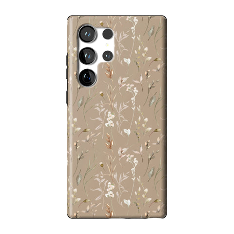 Boho Floral Tough Phone Case for Galaxy S23 Ultra
