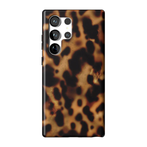 Grunge Tortoise Shell Print Tough Phone Case for Galaxy S23 Ultra