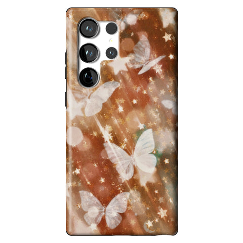 Terracotta Butterfly Tough Phone Case for Galaxy S23 Ultra
