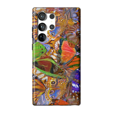Trippy Butterfly Wings Tough Phone Case for Galaxy S23 Ultra
