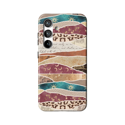 Boho Abstract Tough Phone Case for Galaxy S24