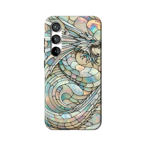 Year of the Dragon Stained Glass Illusion Tough Phone Case for Galaxy S24