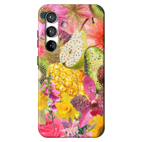 Tropical Fruit Floral Tough Phone Case for Galaxy S24