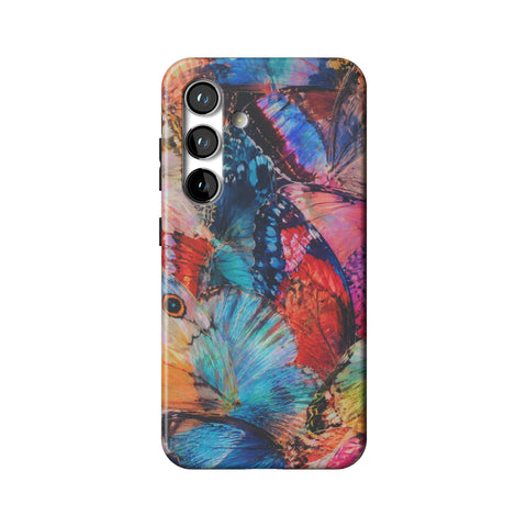 Colorful Butterfly Moth Wings Tough Phone Case for Galaxy S24