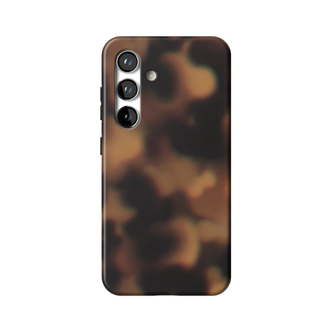 Classic Tortoise Shell Print Tough Phone Case for Galaxy S24