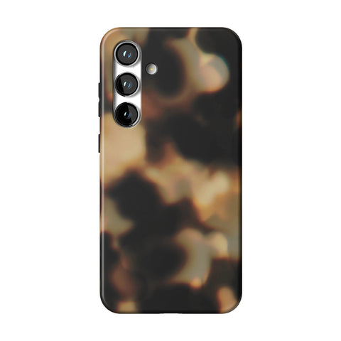 Layered Tortoise Shell Tough Phone Case for Galaxy S24 Plus