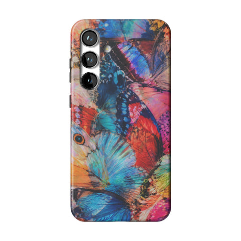 Colorful Butterfly Moth Wings Tough Phone Case for Galaxy S24 Plus