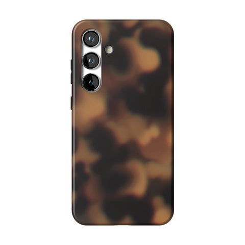 Classic Tortoise Shell Print Tough Phone Case for Galaxy S24 Plus