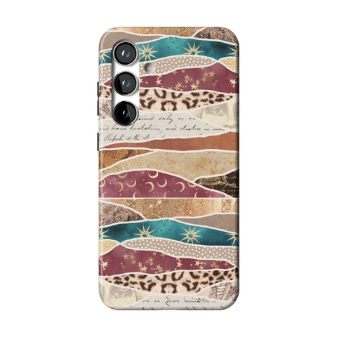 Boho Abstract Tough Phone Case for Galaxy S24 Plus