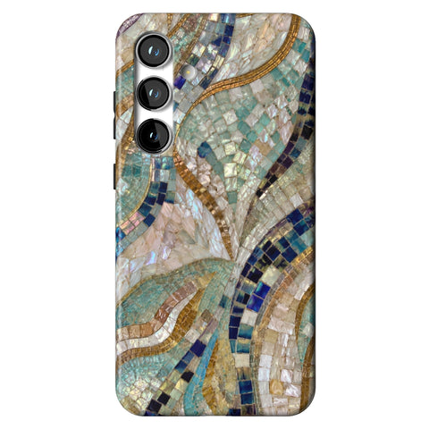 Sea Goddess Mosaic Print Tough Phone Case for Galaxy S24 Plus