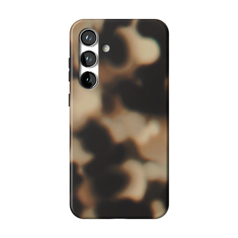 Creamy Tortoise Shell Tough Phone Case for Galaxy S24 Plus