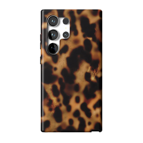 Grunge Tortoise Shell Print Tough Phone Case for Galaxy S24 Ultra