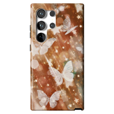 Terracotta Butterfly Tough Phone Case for Galaxy S24 Ultra
