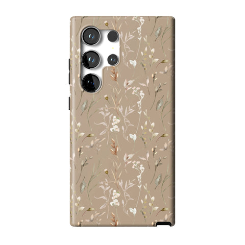 Boho Floral Tough Phone Case for Galaxy S24 Ultra