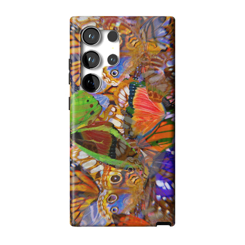 Trippy Butterfly Wings Tough Phone Case for Galaxy S24 Ultra