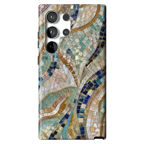 Sea Goddess Mosaic Print Tough Phone Case for Galaxy S24 Ultra