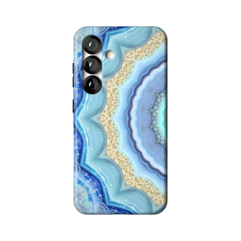 Blue Boho Tie Dye Tough Phone Case for Galaxy S25