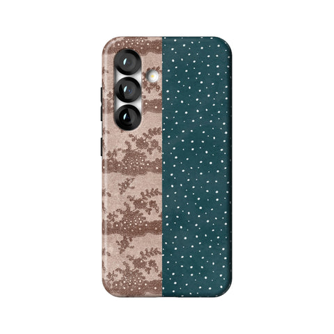 Lace & Tiny Dots Split Tough Phone Case for Galaxy S25