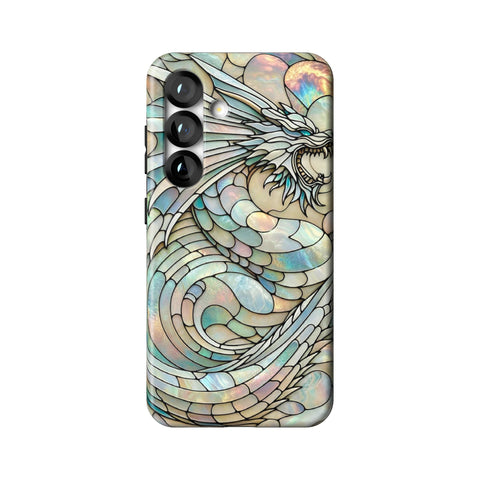 Year of the Dragon Stained Glass Illusion Tough Phone Case for Galaxy S25