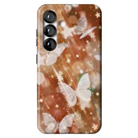 Terracotta Butterfly Tough Phone Case for Galaxy S25